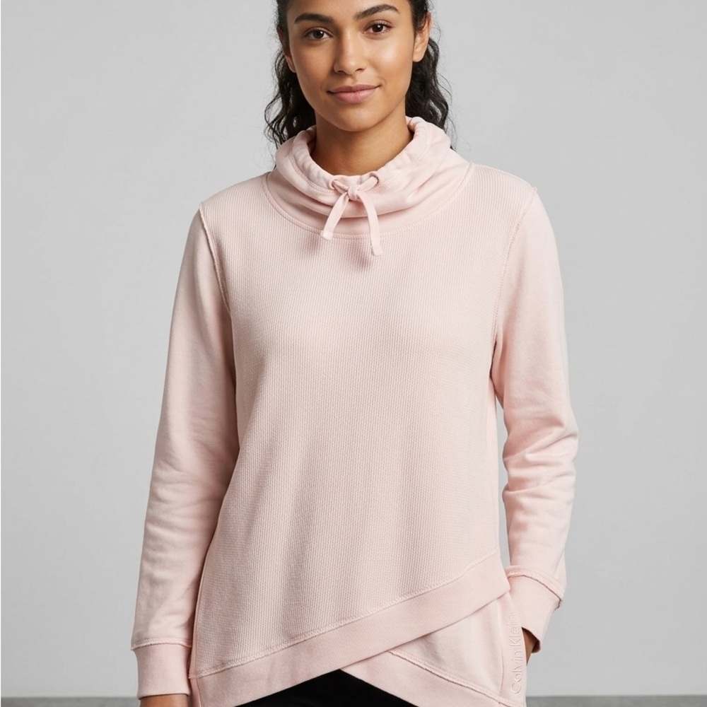 Calvin Klein Light Blush Cowl Neck Pullover